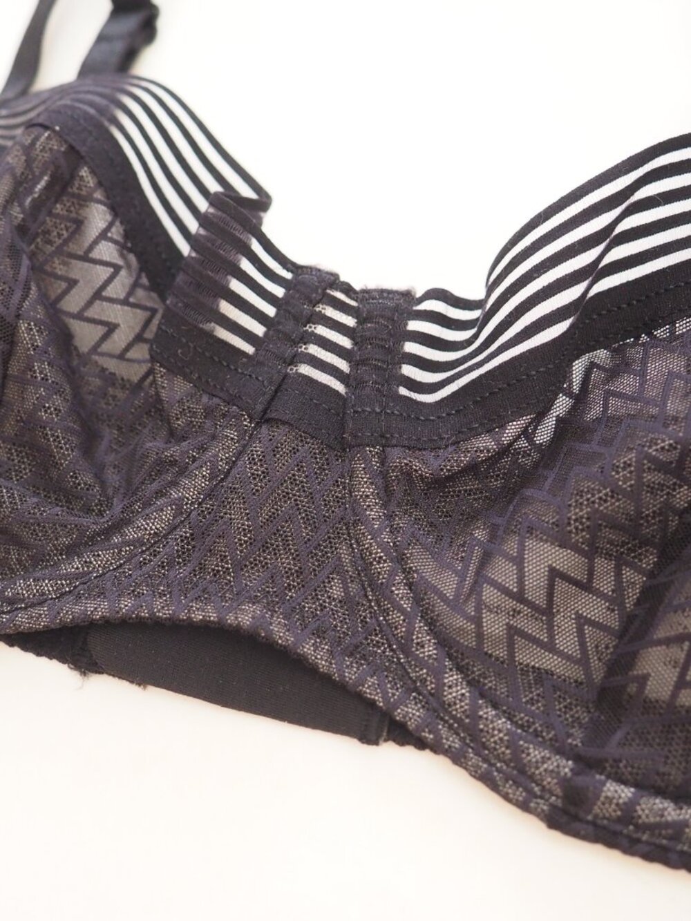 Passionata by Chantelle Manhattan Black Underwire Demi Bra sz 34C - Picture 4 of 7
